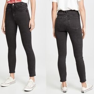 ::SOLD::Good American Women’s Yoke Skinny Jeans Charcoal Size 22 Plus Size Crop